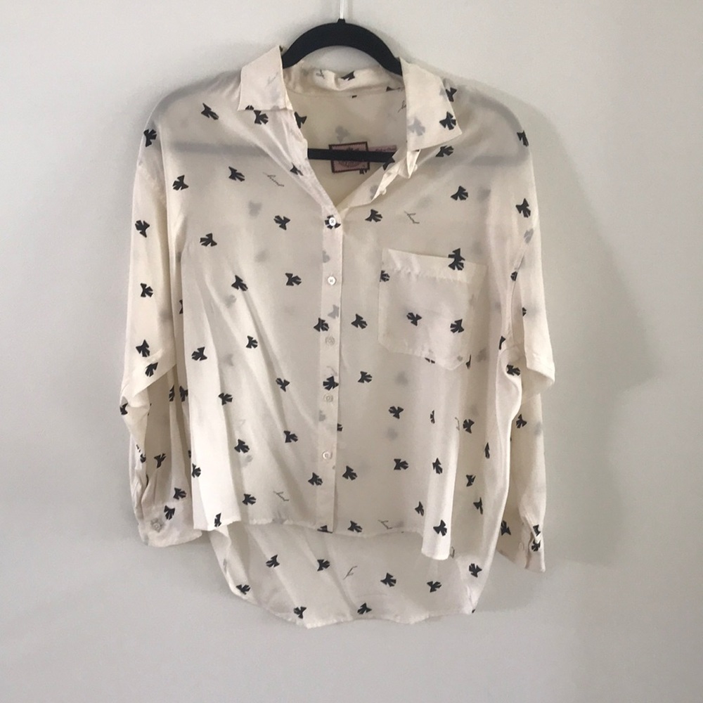 Juice couture silk blouse